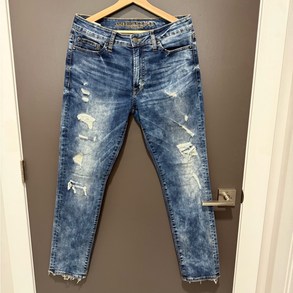 American Eagle Slim Fit Flex Distressed Jean